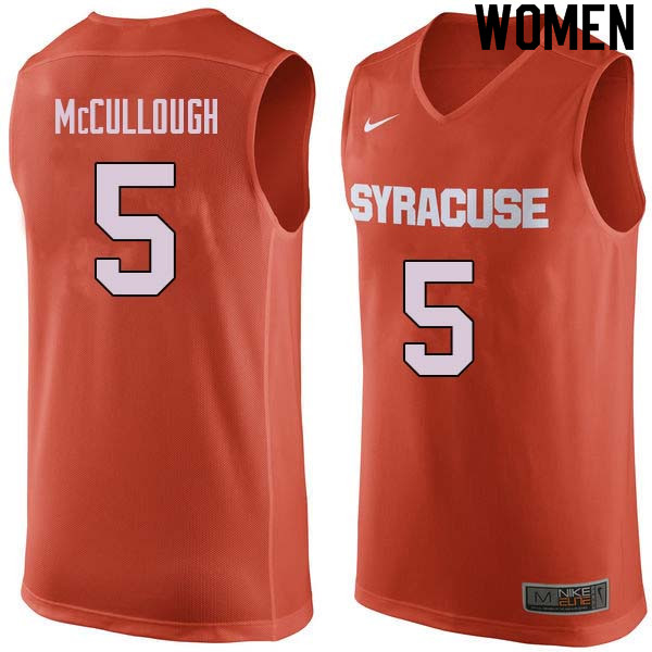 Women #5 Chris McCullough Syracuse Orange College Basketball Jerseys Sale-Orange